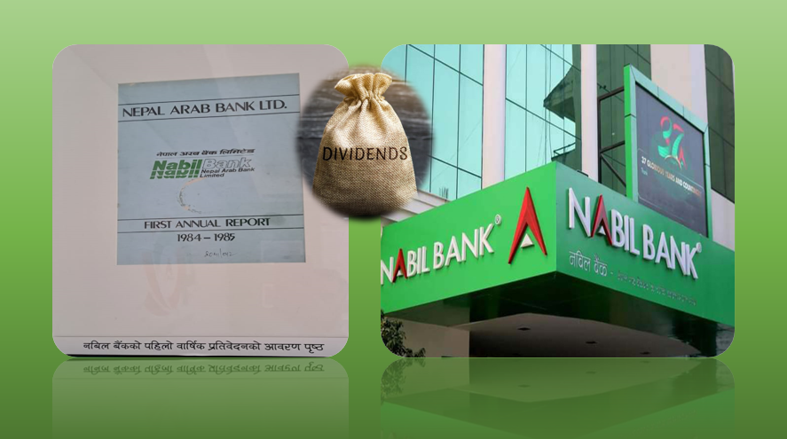 तीन करोडमा स्थापना भएको नविल बैंकले चार दशकमा शेयरधनीलाई दियो ४२ अर्ब ७६ करोड लाभांश, नगद मात्रै २० अर्ब